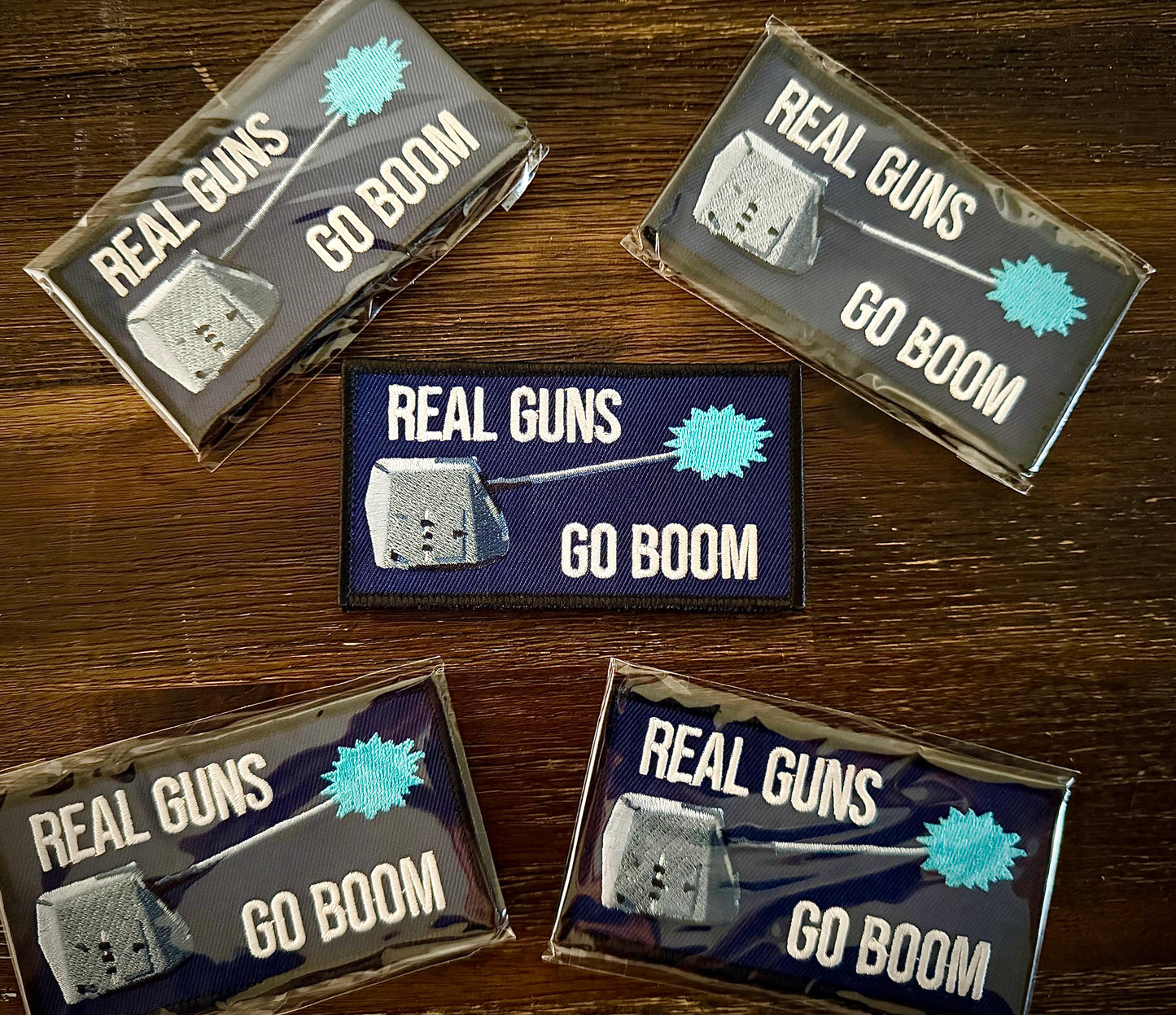 Real Guns Go Boom Patch (Qty 1)