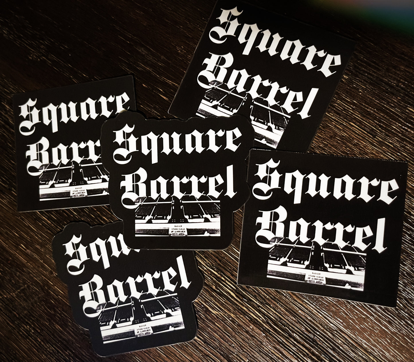 Square Barrel Sticker Pack (Qty 8)