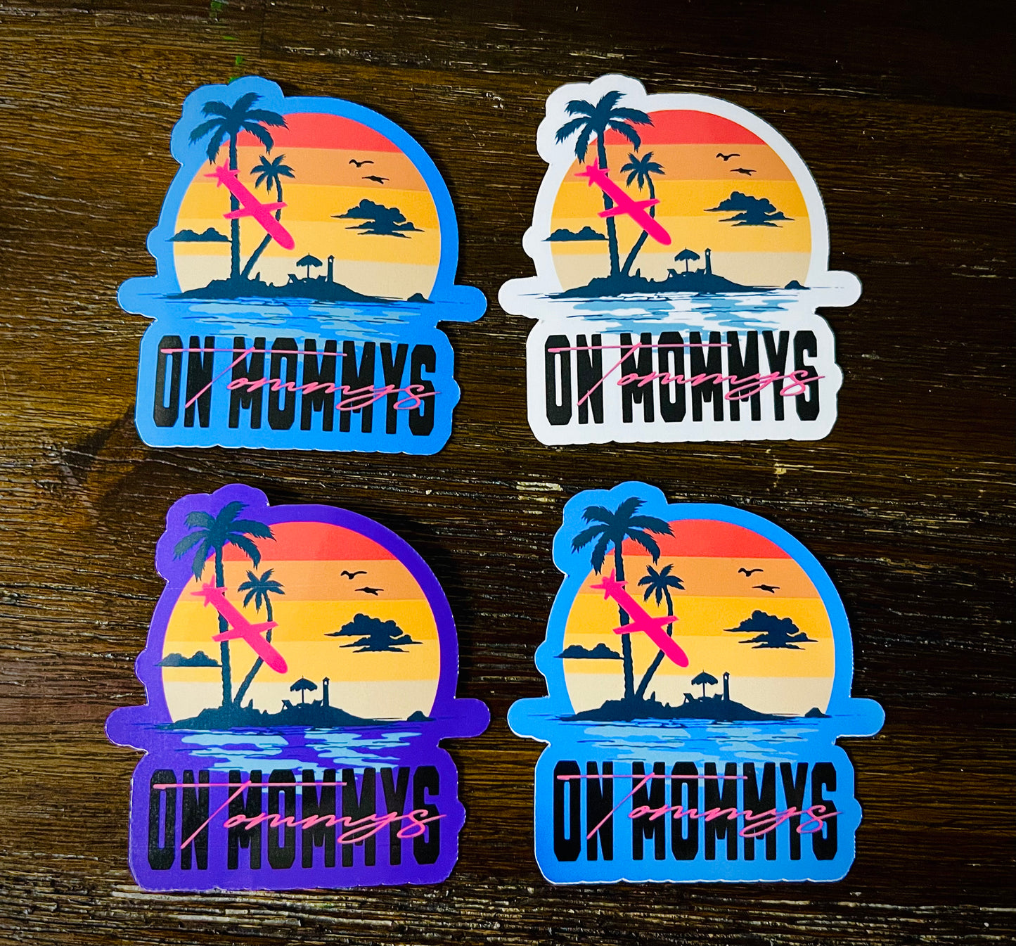 Tommy On Mommys Stickers (Qty 6)