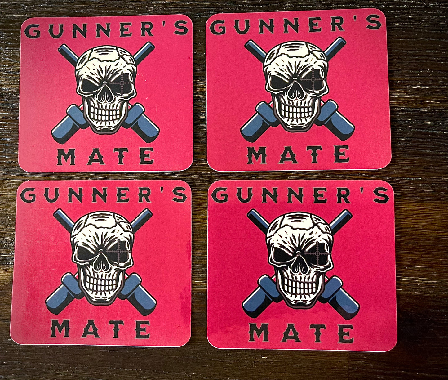 Red Skully Sticker Pack (QtY 6)