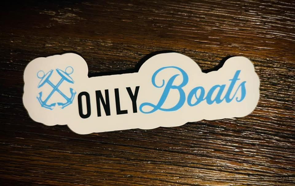 Only Boat Stickers (QTY 8)