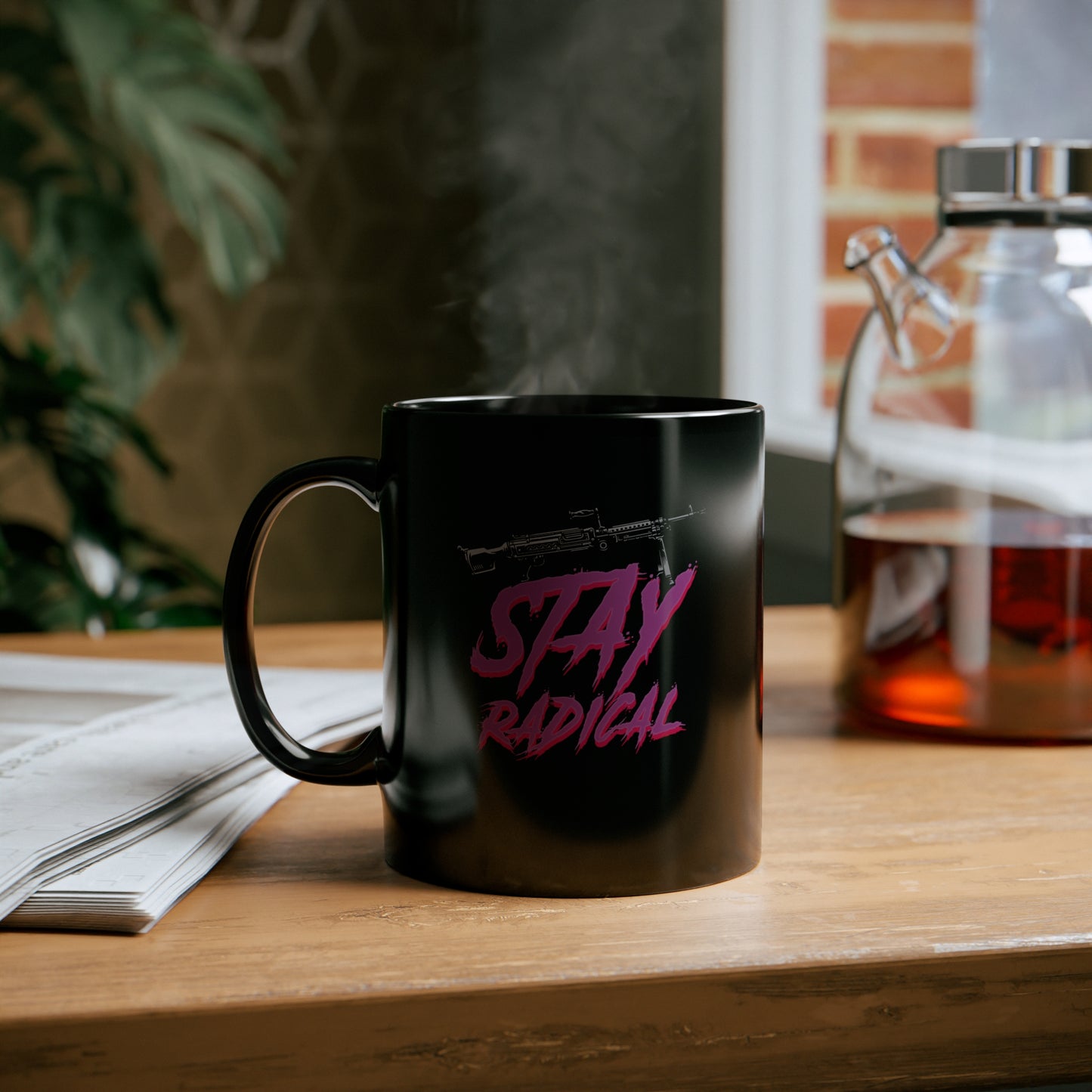 Stay Radical 11oz Black Mug