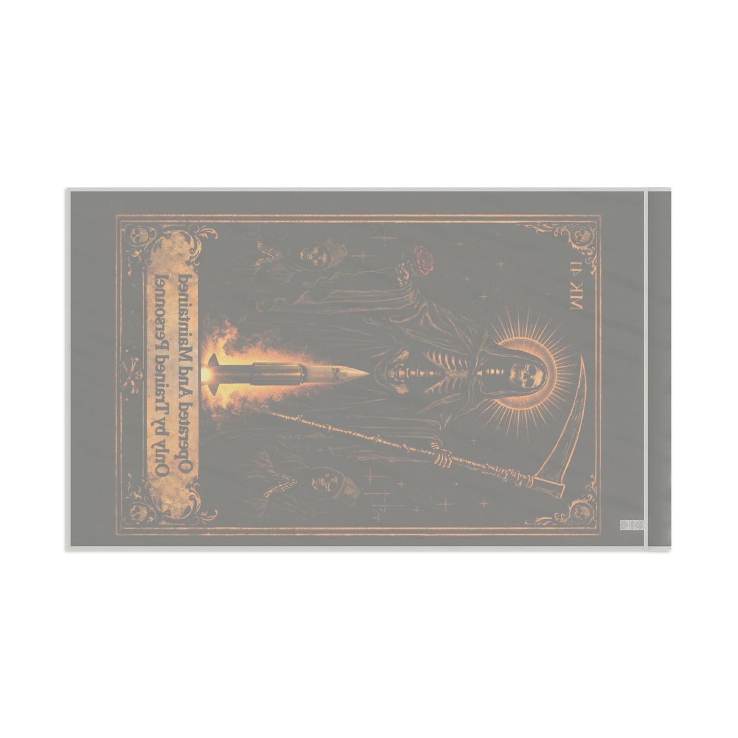 Santa Muerte De Swooshy Flag