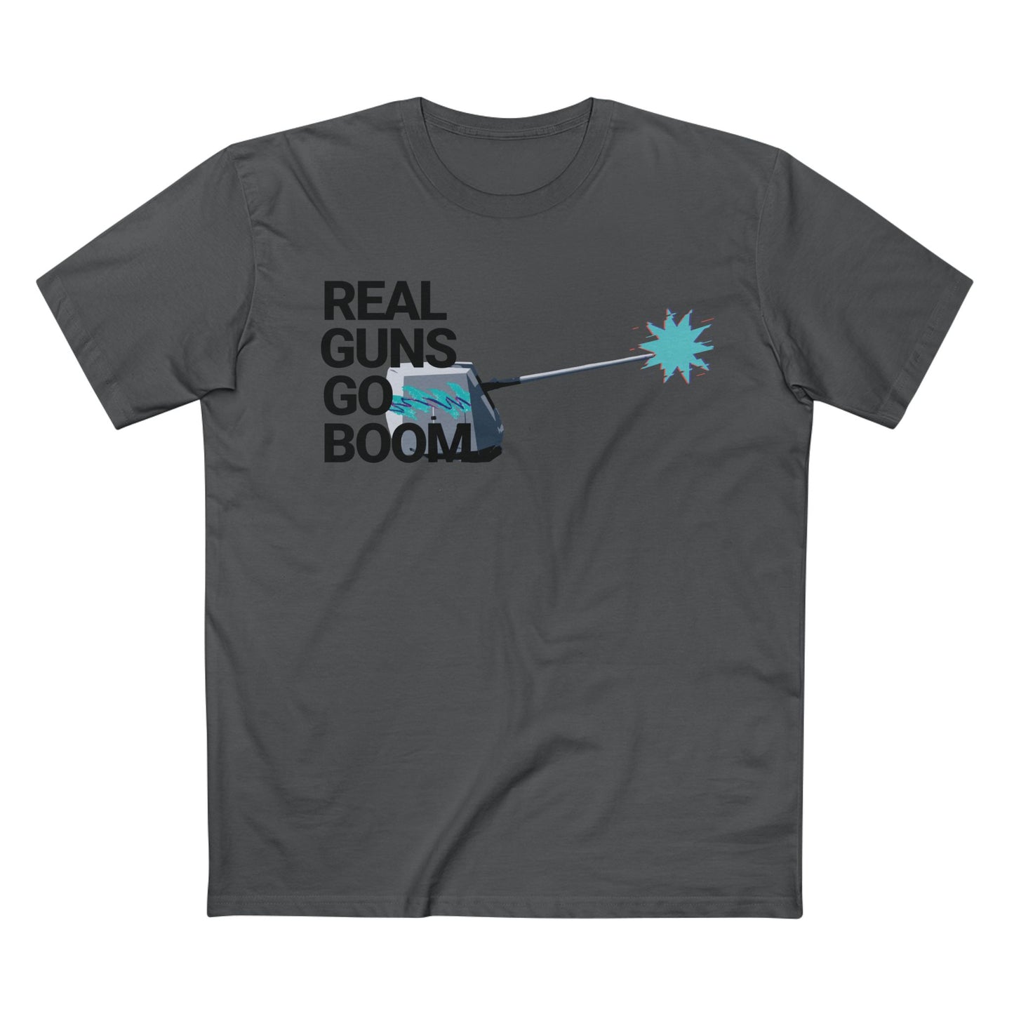 Real Guns Go Boom Adult Tee