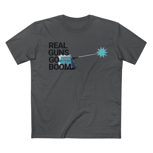 Real Guns Go Boom Adult Tee