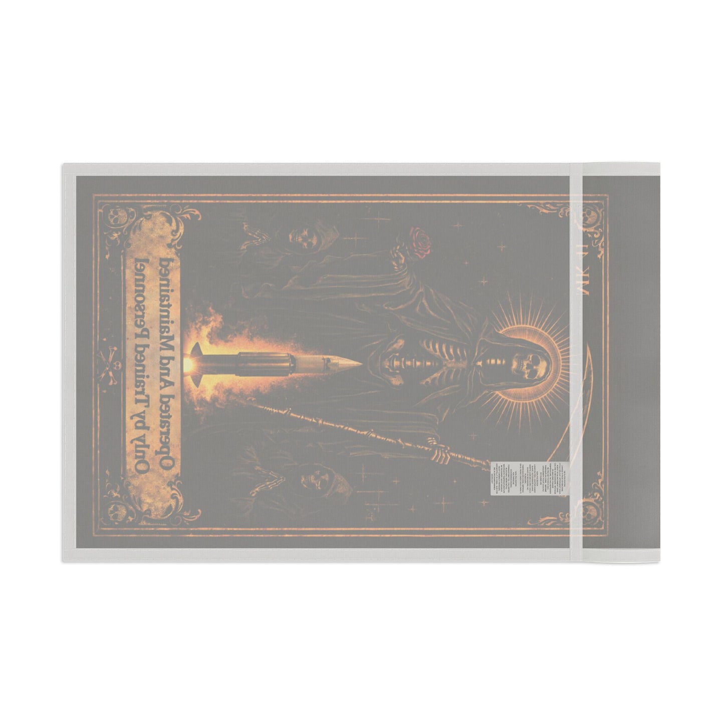 Santa Muerte De Swooshy Flag