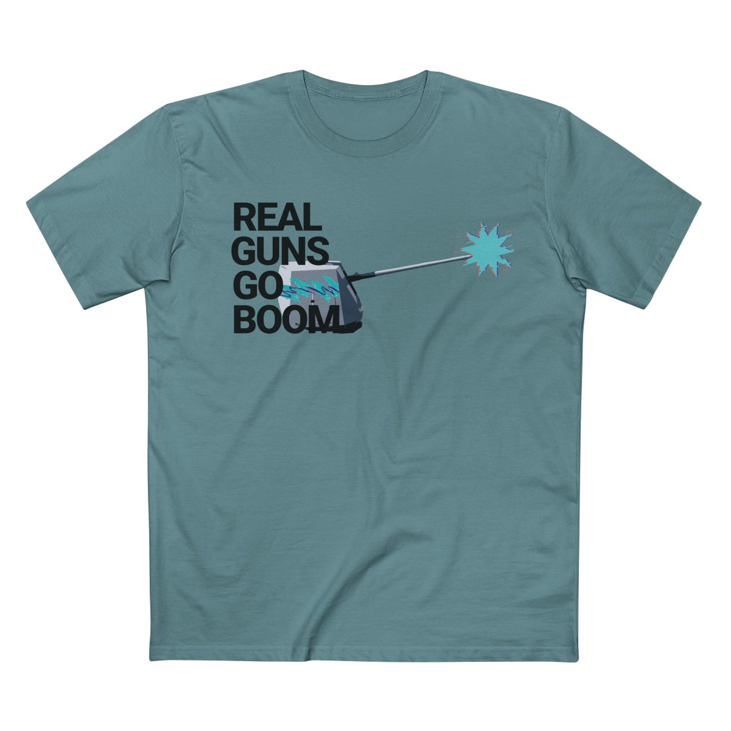 Real Guns Go Boom Adult Tee
