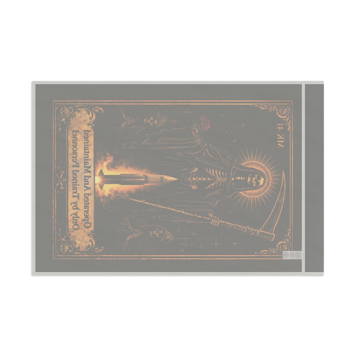 Santa Muerte De Swooshy Flag