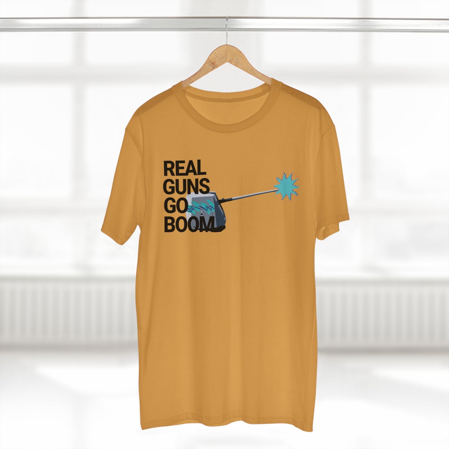 Real Guns Go Boom Adult Tee