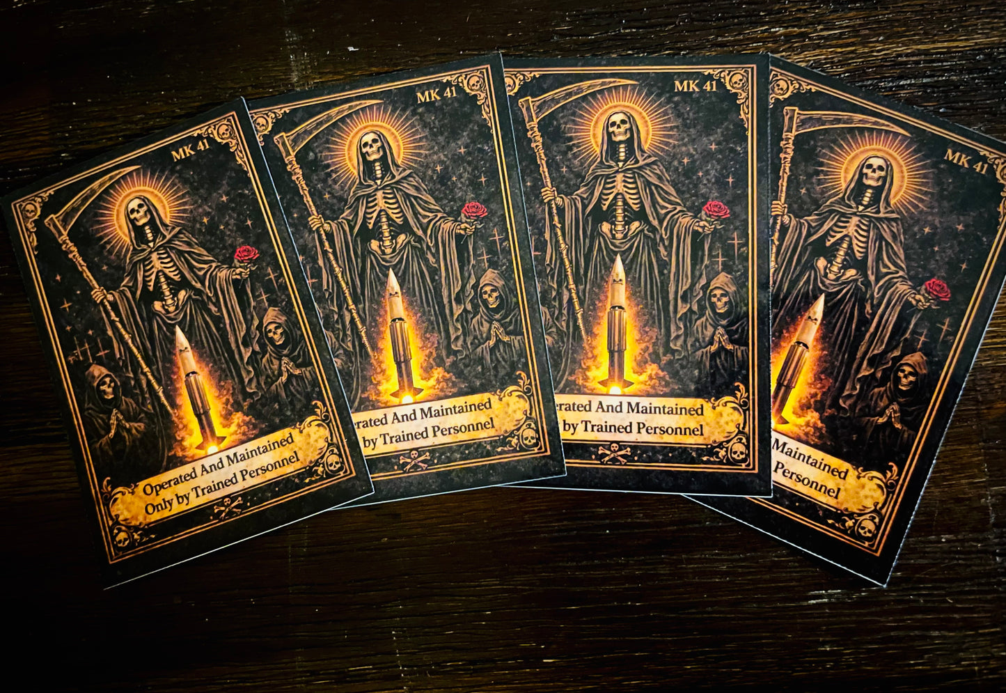 Santa Muerte De Swooshy Stickers