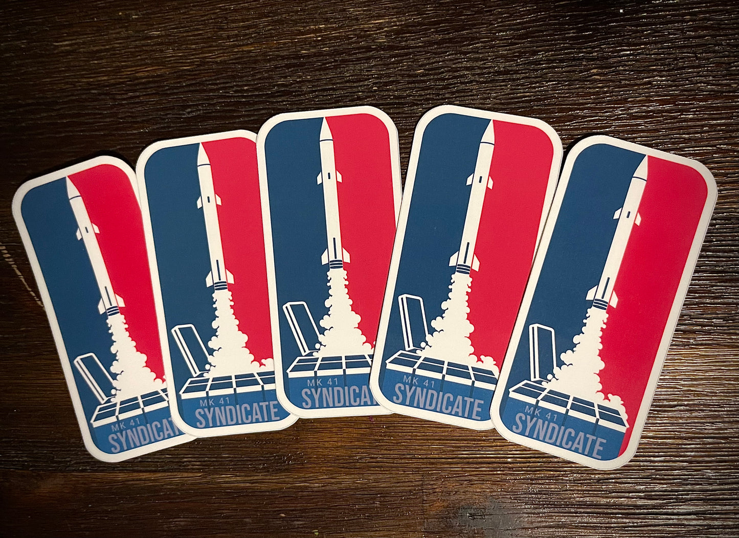 Red White & Swooshy Slaps (QTY 5)