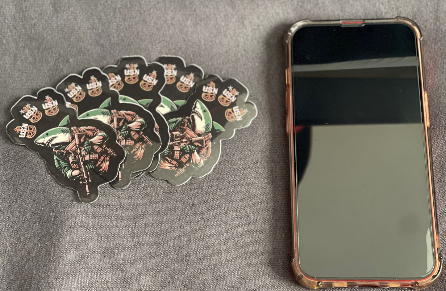 Sharky Anchor Up Sticker Pack (QTY 5) 2" X 2.5"